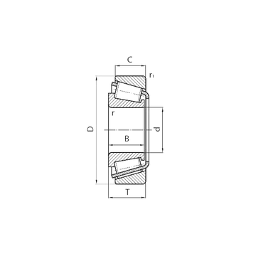31318 CYSD Tapered Roller Bearings #1 small image